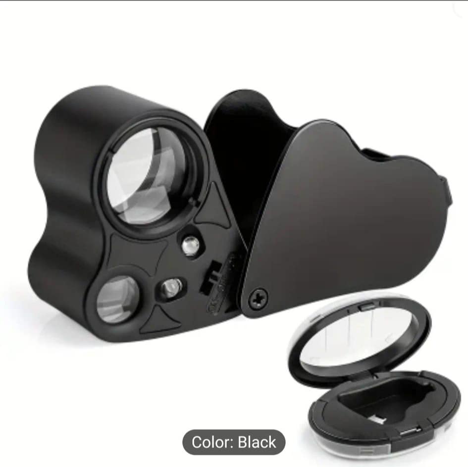 Dual Magnifying Lenses 30x/60x with LED
