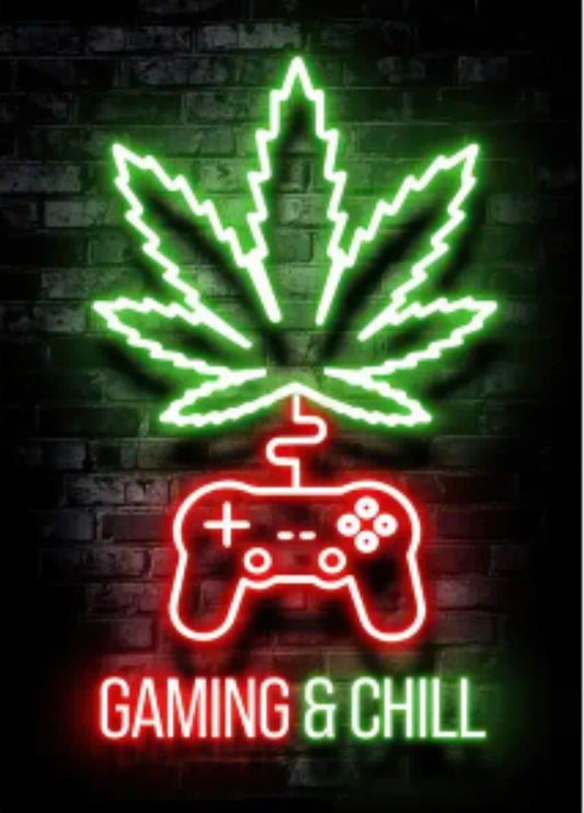 Gaming and Chill Printed Canvas