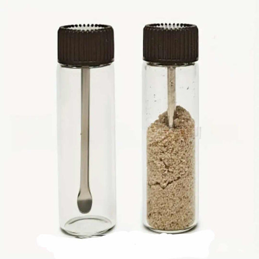 Small Glass Container with Scoop - Clear