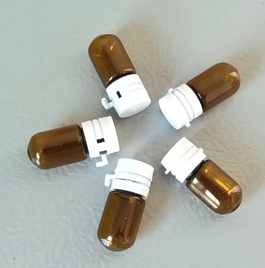 Mini Glass Bottle with Snaplock Lid - 1ml
