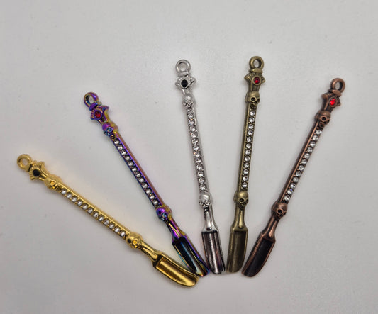 Mini Crystal Encrusted Scoop Spoons