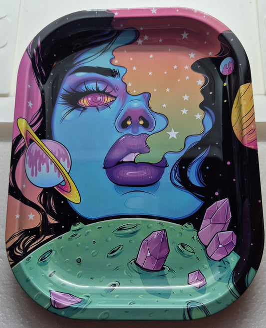 Spiritual Art - Metal Rolling Tray