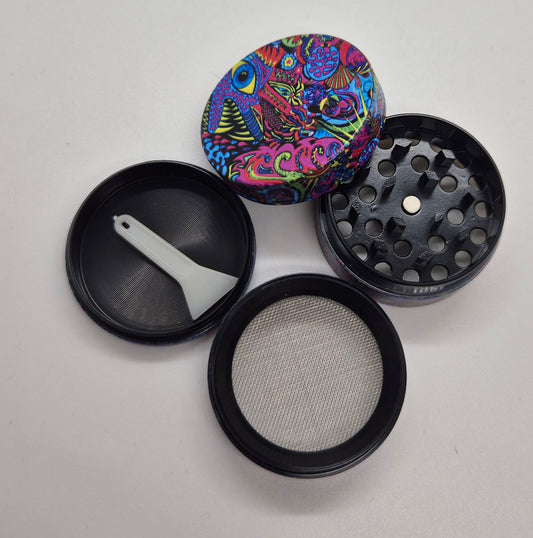 Trippy Acid Design Herbal Grinder (40mm)