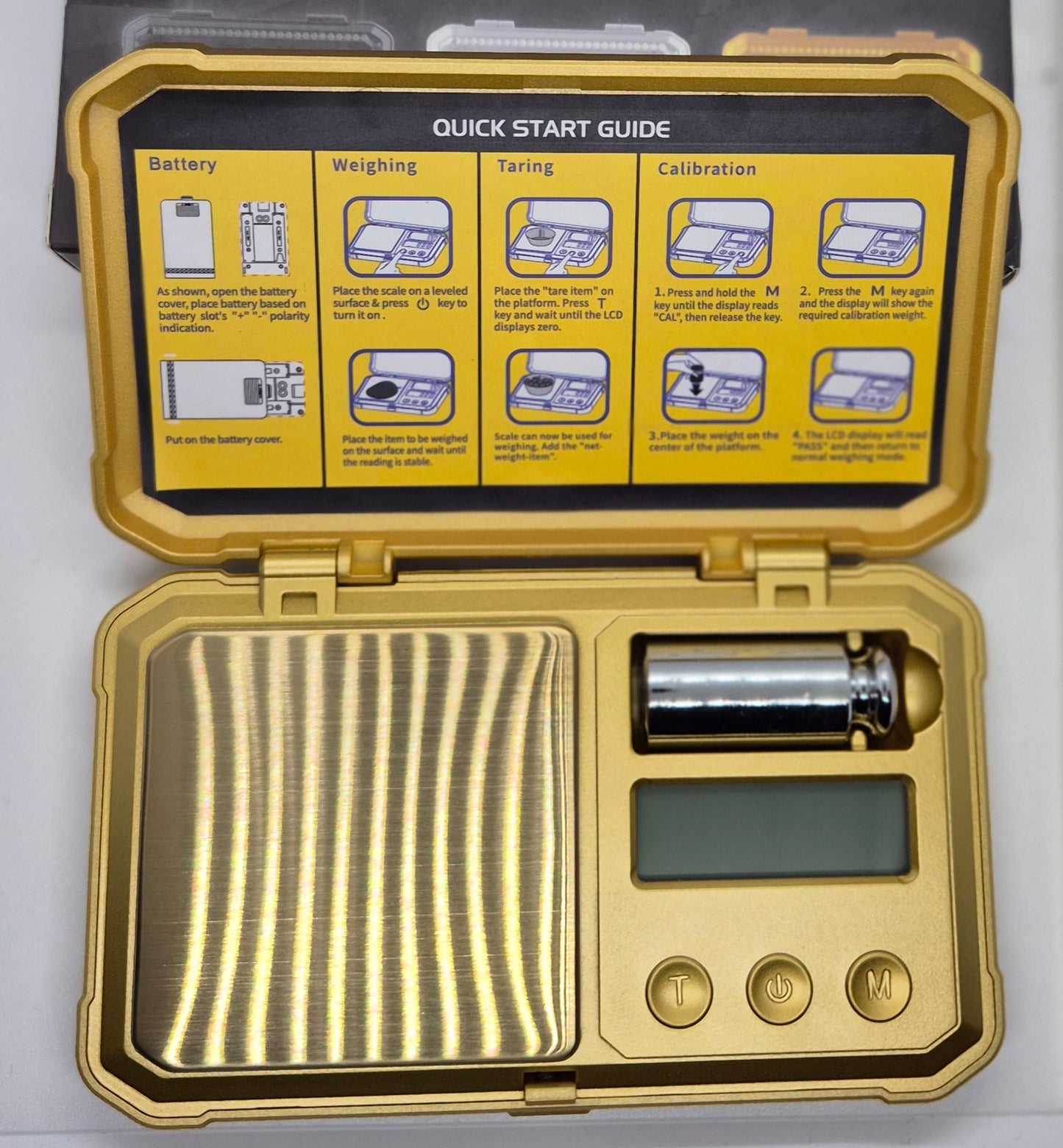 Luxury Portable Digital Scales - 0.01g - Golden