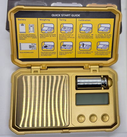Luxury Portable Digital Scales - 0.01g - Golden