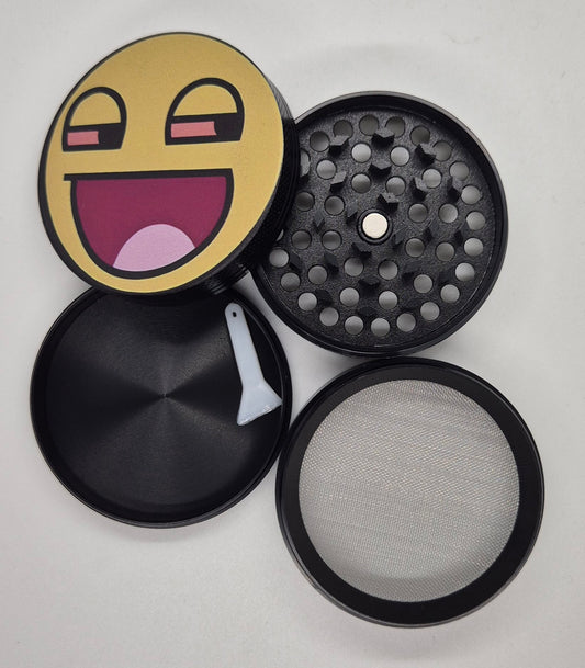 Smiley Face Emoji Herbal Grinder (63mm)