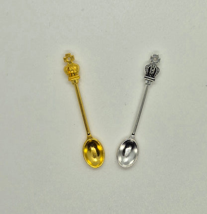 Crowned Mini Scoop Spoons