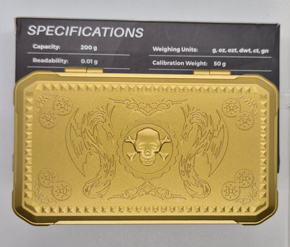 Luxury Portable Digital Scales - 0.01g - Golden
